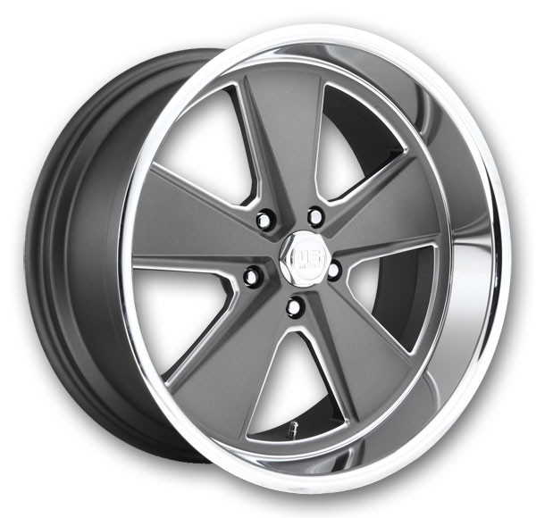 US Mags Wheels U120 Roadster Anthracite with Polished Lip