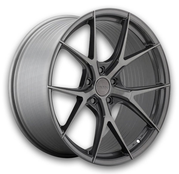 Varro Wheels VD38X Gloss Titanium with Brushed Face