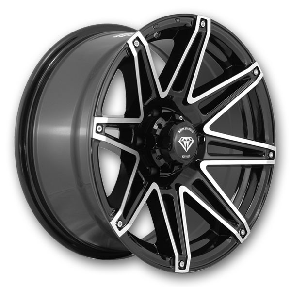 White Diamond Wheels W2759 Gloss Black Machined