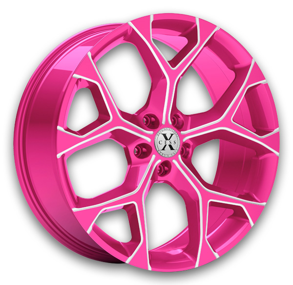 Xcess Wheels 5 Flake Candy Pink Milled