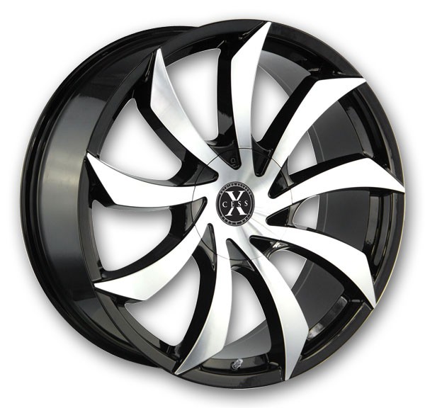 Xcess Wheels X01 Gloss Black Machined