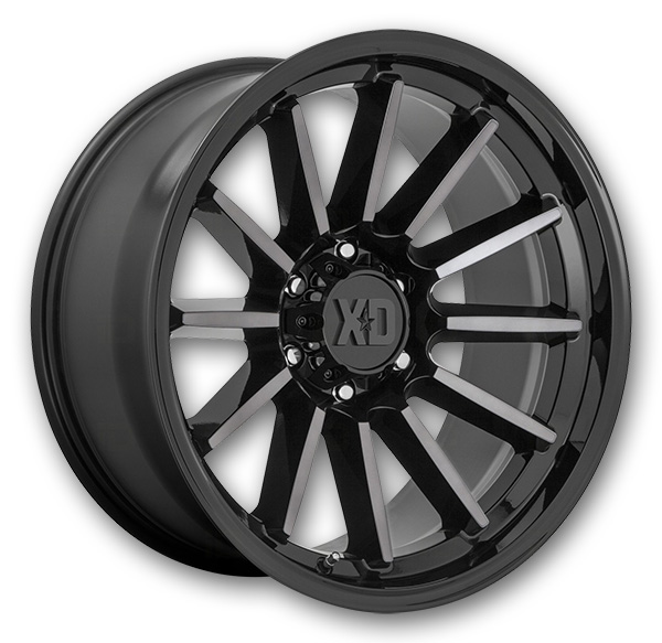 XD Series Wheels XD855 Luxe Gloss Black Machined With Gray Tint