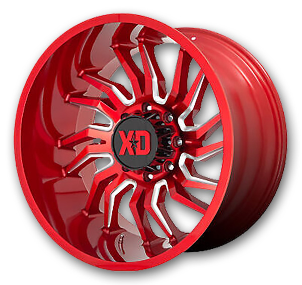 XD Series Wheels XD858 Tension Candy Red Milled