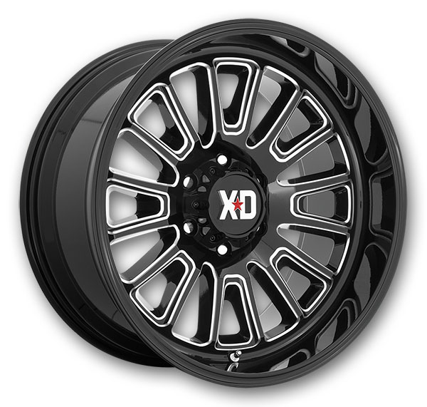 XD Series Wheels XD864 Rover Gloss Black Milled
