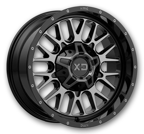 XD Series Wheels XD842 Snare Gloss Black Gray Tint