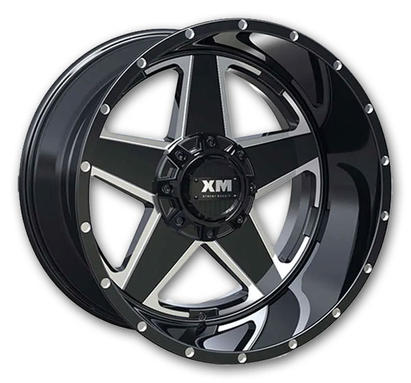 XM Offroad Wheels XM-315 Gloss Black Machined