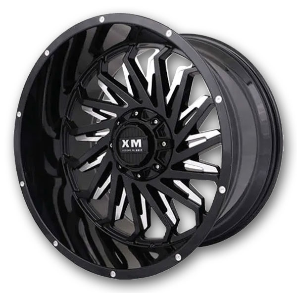XM Offroad Wheels XM-330 Gloss Black Milled