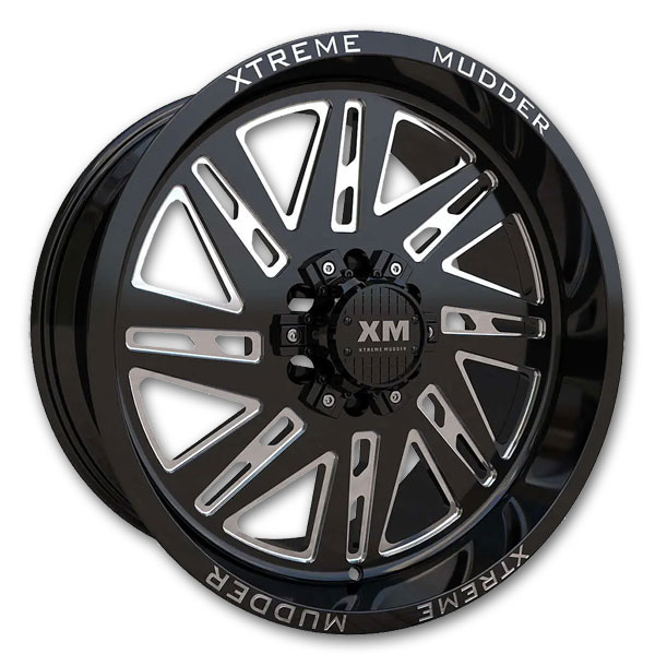 Xm Offroad Wheels XM-347 Gloss Black Milled