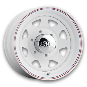 Allied Wheel Components Wheels 80 8 Spoke 14x6 White 5x114.3 +0mm 3.3mm