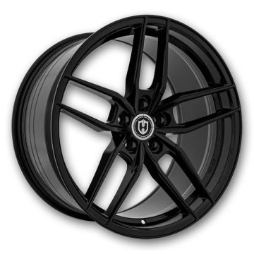 Curva Wheels CFF25 18x8.5 Gloss Black  +35mm 73.1mm