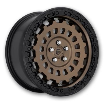 Fuel Wheels Zephyr 17x8.5 Matte Bronze Black Bead Ring 5x120 +34mm 66.06mm