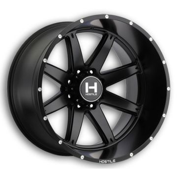 Hostile Wheels H109 Alpha 8lug 22x10 Asphalt 8x170 -25mm 125.2mm