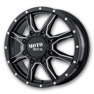 Moto Metal Wheels MO995 20x8.25 Satin Black Milled 8x165.1 +127mm 117mm