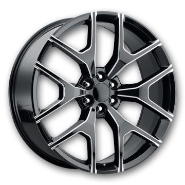 USA Replicas Wheels G04 Honeycomb 24x10 Black Milled 6X139.7 +31mm 78.1mm