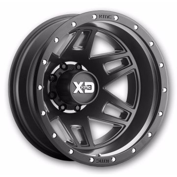 XD Series Wheels Machete Dually 17x6.5 Satin Black - Rear 8x210 -155mm 154.3mm