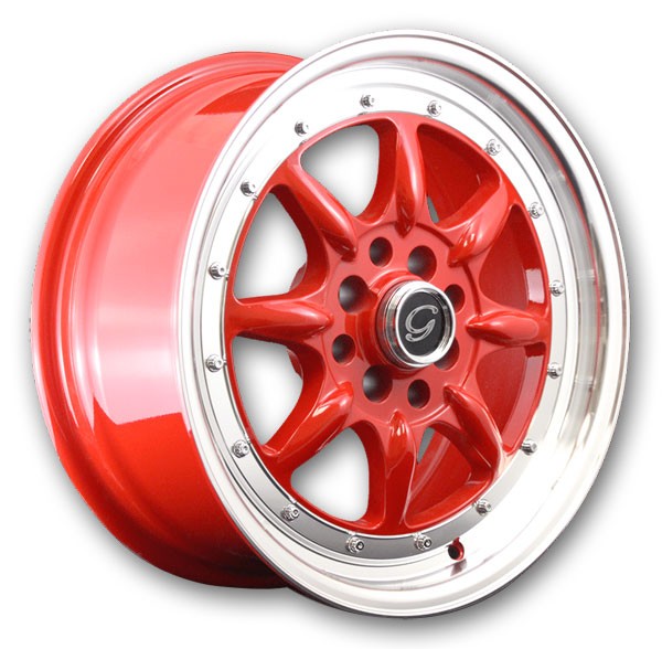Red With Machined