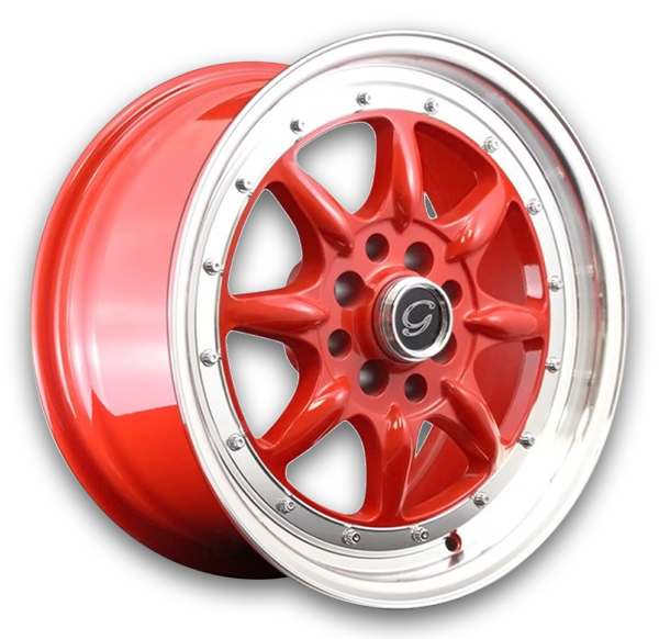 Red With Machined