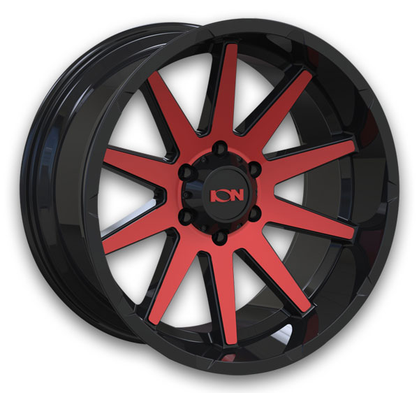 Gloss Black with Red Machined