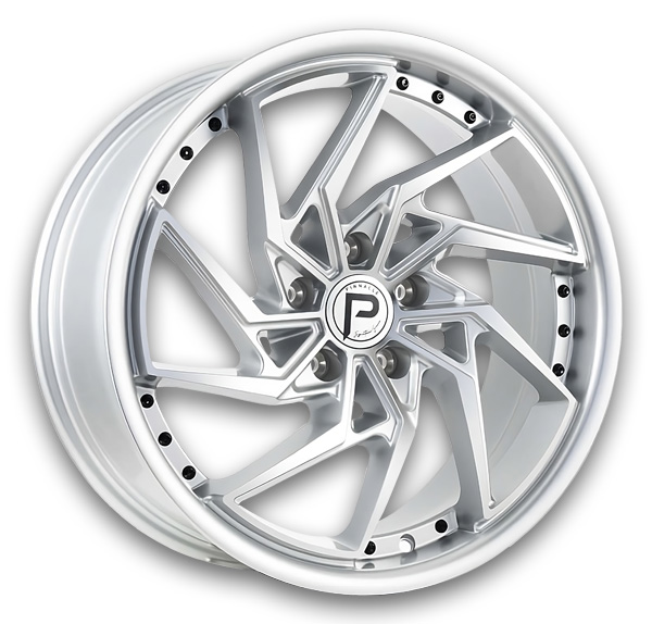 Silver with Machined Spoke Faces