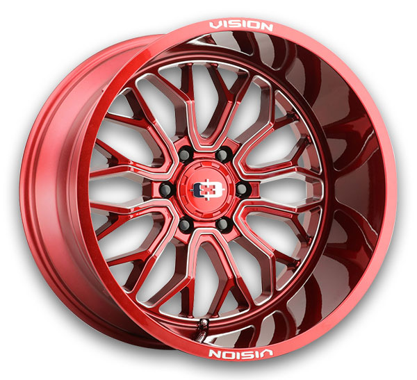 Red Tint Milled Spoke