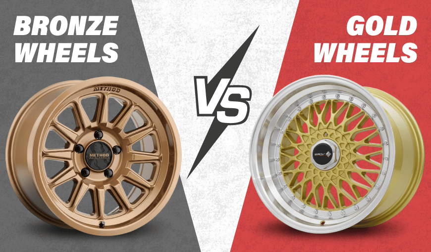 Bronze vs. Gold Wheels: Which One Wins for Your Car? 